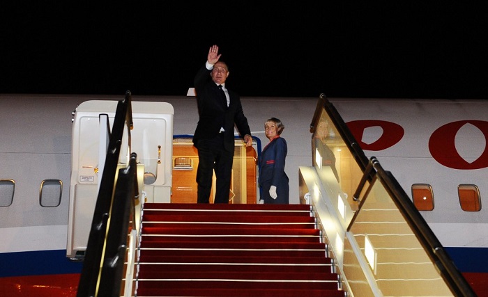Russian President ends visit to Azerbaijan