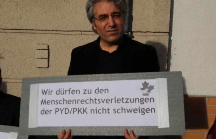 Kurden protestieren gegen PKK-Terror vor PYD-Büro in Berlin