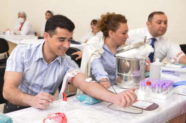 Blood donation action held at BHOS