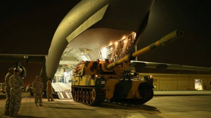 استكمال نقل وحدة مدفعية تركية إلى قطر