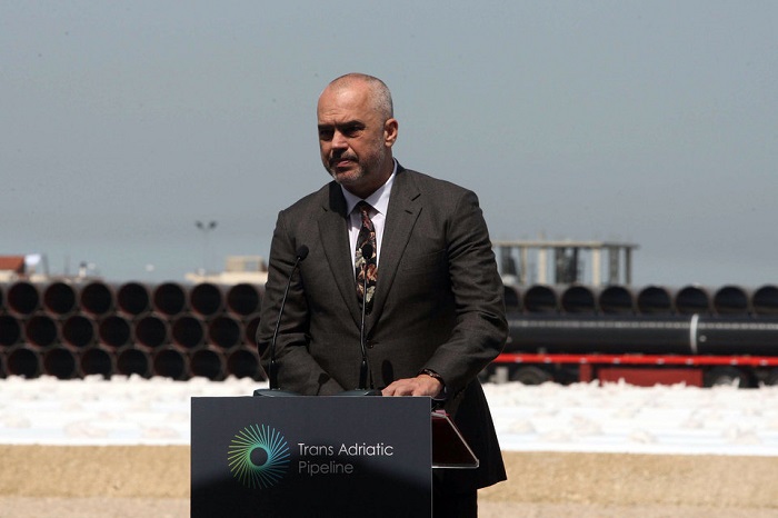 La construction du gazoduc Trans-Adriatique commence dans les territoires de l`Albanie