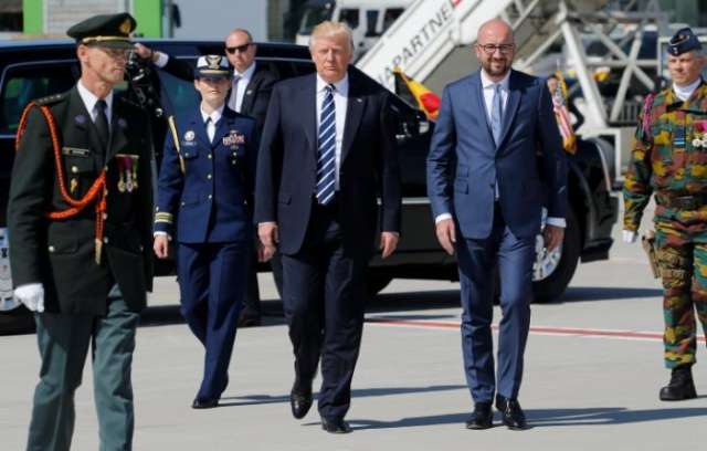 Trump arrives in Brussels, ahead of EU, NATO talks
