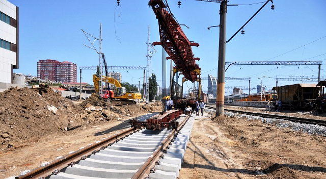 Bakı Limanına gələn dəmir yolu təmir olunub