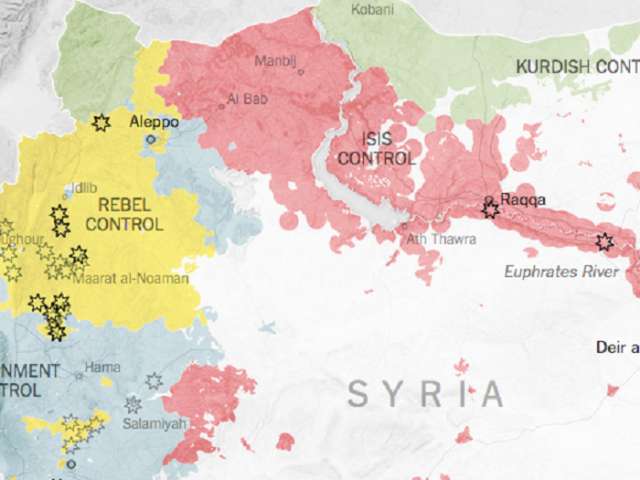 Wo Russland bombt und wo die USA