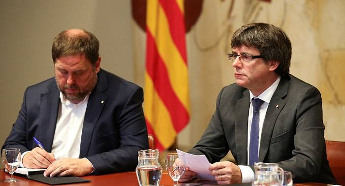 Primera reunión del Gobierno catalán tras el referéndum