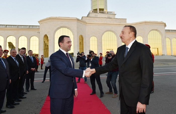 Ilham Aliyev hat seinen Besuch in Georgien beendet