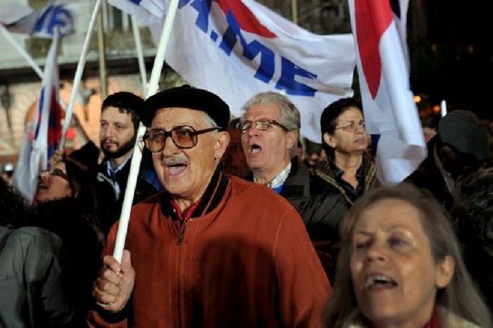Manifestation de retraités grecs contre l`austérité