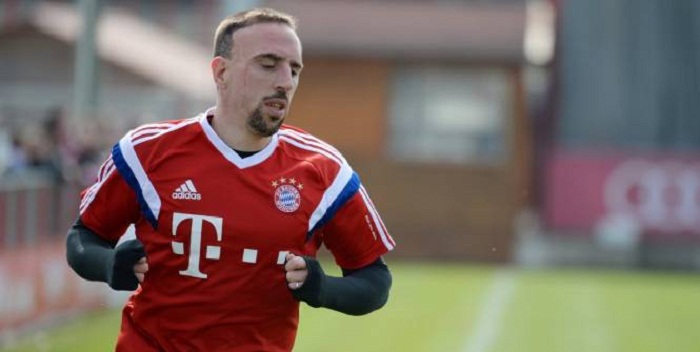 Franck Ribéry contraint d`écourter son entraînement