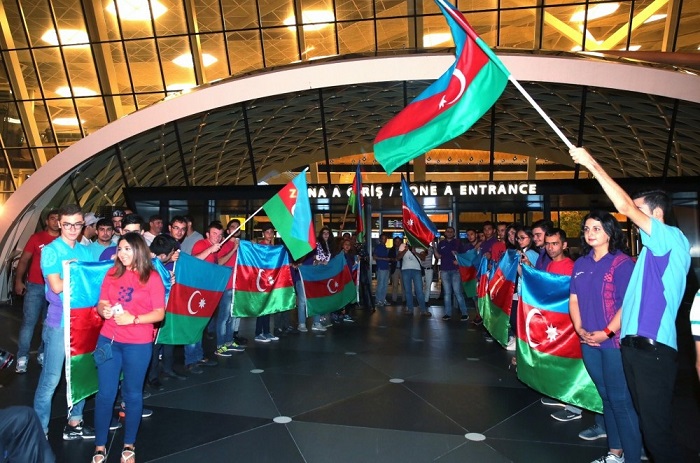 Los deportistas azerbaiyanos se marcharon a Rio de Janeiro.