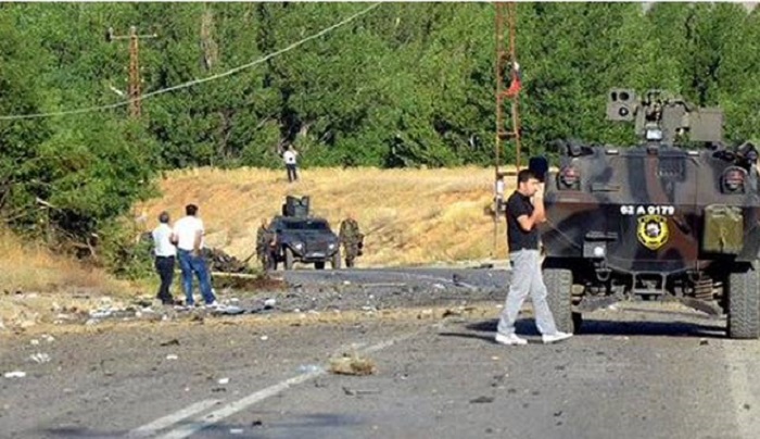 Three soldiers killed in roadside bomb explosion in Turkey  