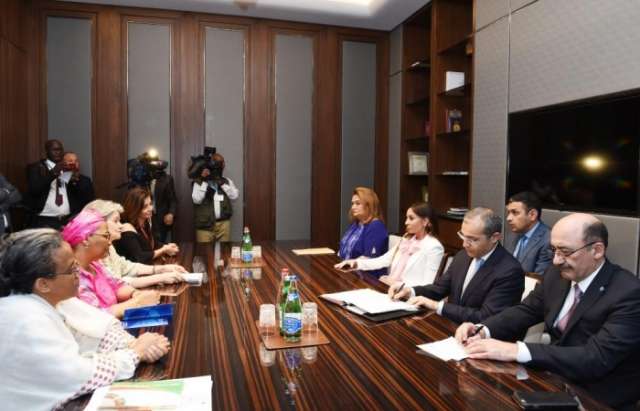 Round table held with participation of First VP Mehriban Aliyeva 