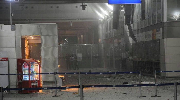 CCTV of Turkey attack: Moment Ataturk Airport bomber explodes himself after being shot