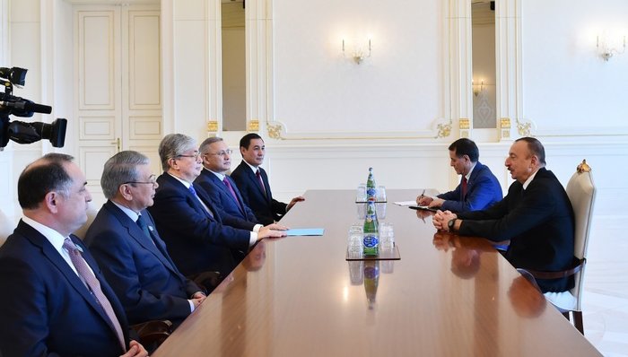 President Aliyev receives delegation led by Kazakh Senate chairman