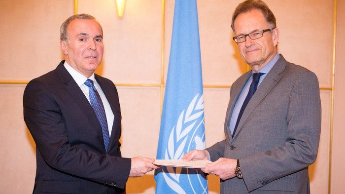 New permanent representative of Azerbaijan presents credentials to Director General of UN Office at Geneva