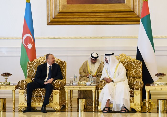 Azerbaijani president, Abu Dhabi