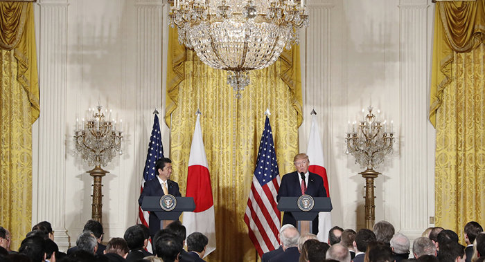 US, Japanese leaders deliver joint statement after North Korean missile launch