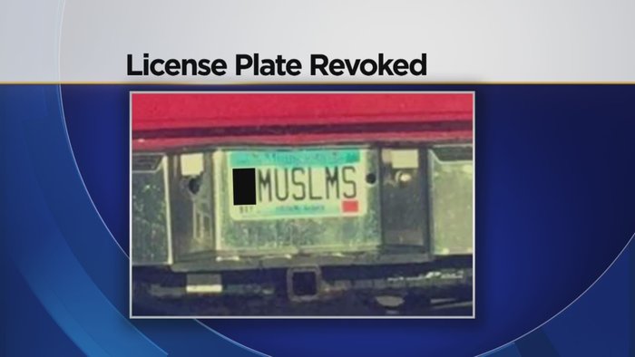 Governor apologizes after possible anti-Muslim license plate Issued