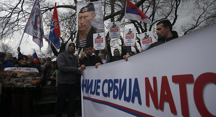 Mass Anti-NATO Protest Held in Serbia - VIDEO