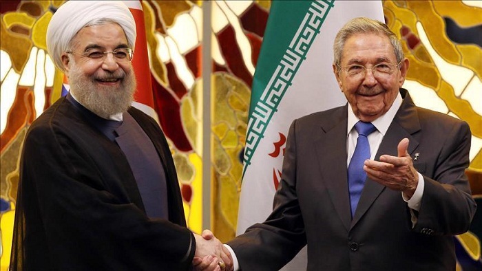 Rohani rencontre les deux frères Castro à La Havane