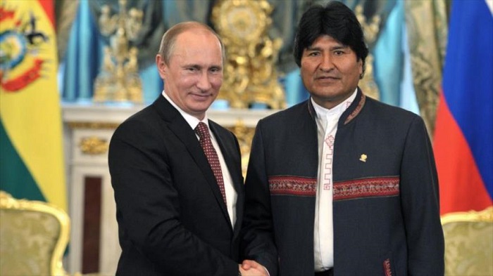Putin expresa interés en fortalecer la cooperación comercial con Bolivia
