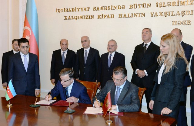 Azərbaycan Monteneqro ilə saziş imzaladı