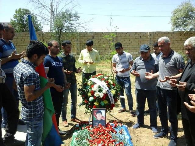 Azerbaijani serviceman killed in Armenian diversion buried - PHOTOS