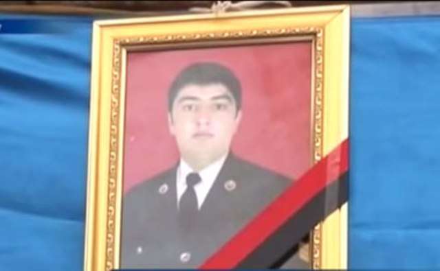 Şəhid hərbçimiz dəfn edildi-Video