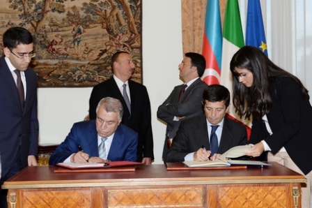 Azərbaycanla İtaliya arasında 5 sənəd imzalandı