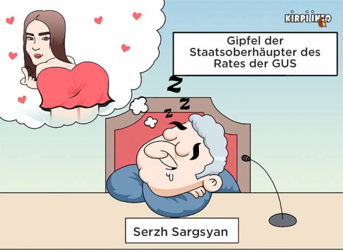 Was hat Sargsyan im Traum gesehen? - KARIKATUR