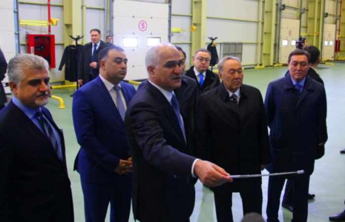 President of Kazakhstan becomes familiar with Azerbaijan`s Logistics Center in Aktau