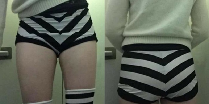 Woman forced to change on airplane after staff said her shorts are too short - VIDEO