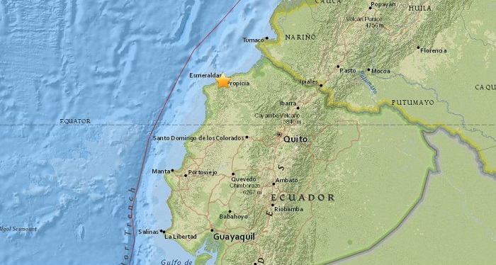 Un sismo de 4,8 sacude Ecuador