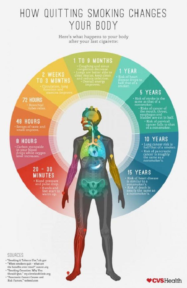 What happens to your body when you stop smoking