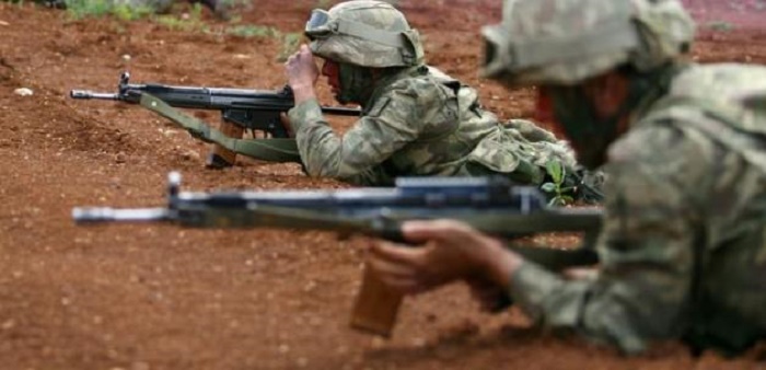 One Turkish soldier killed in a rocket attack   