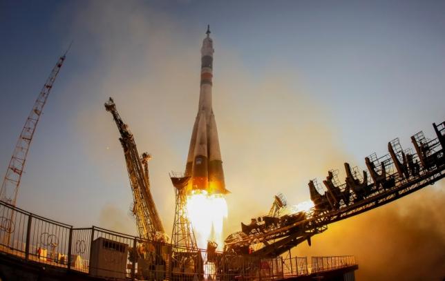 Multinational crew blasts off for space station