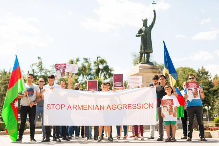 Protesta contra Armenia en Moldavia