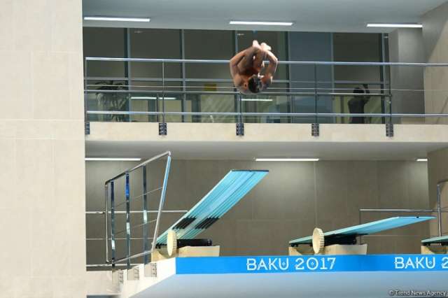 Azerbaijani divers win medals at Baku 2017
