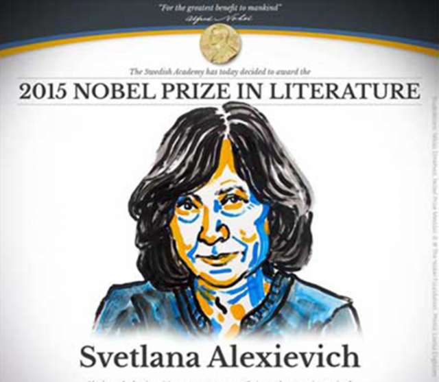 Belarus President congratulates dissident writer for Nobel Prize