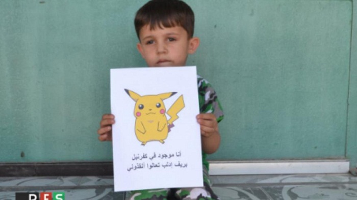 Des enfants syriens appellent à l’aide avec Pokémon Go - PHOTOS