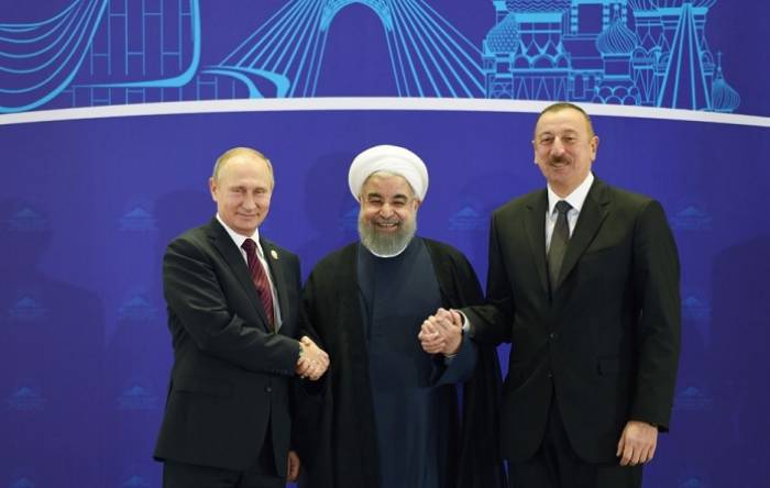 Trilaterales Treffen der Präsidenten von Aserbaidschan, Iran und Russland in Teheran - FOTOS - VIDEO