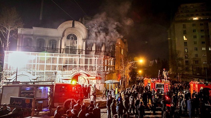 Iran charges 22 for Saudi embassy attack