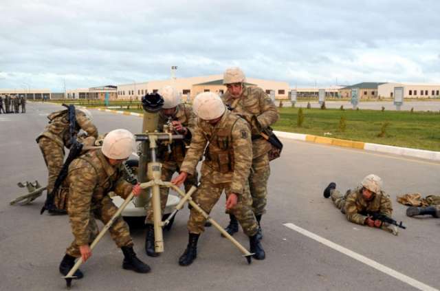 Artillery competitions conducted in Azerbaijan
