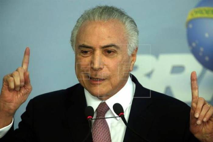 Justicia brasileña imputa a expresidente Temer por corrupción