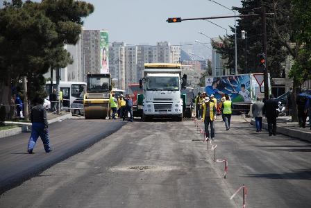 Bakıda daha bir yolun təmiri bitir