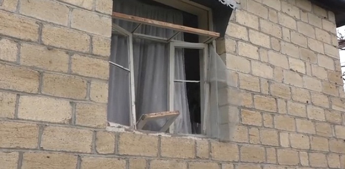 Armenians shelling Azerbaijan