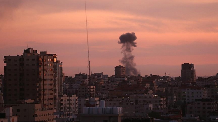 Israel strikes Gaza, no injured