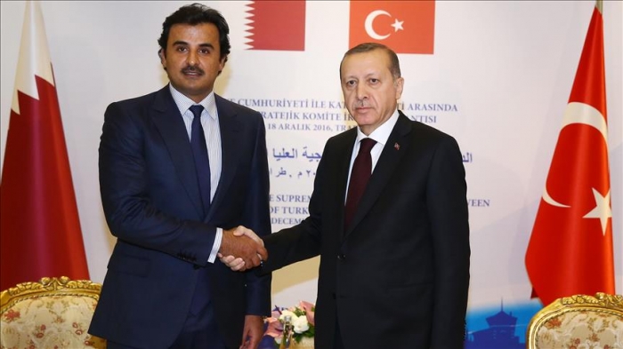 الرئيس التركي وأمير قطر يبحثان هاتفياً العلاقات الثنائية