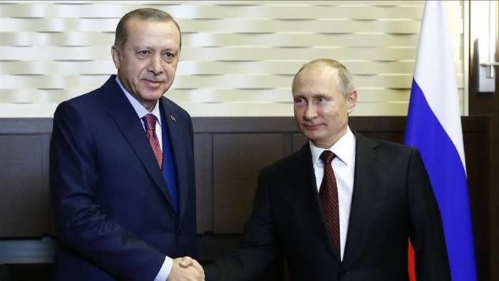 Fin de la réunion Erdogan-Poutine dans la ville russe de Sotchi