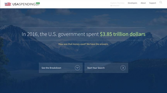 US Treasury launches new government spending website