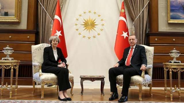 Erdogan, UK's May talk on phone